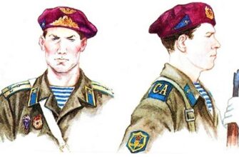 малиновый берет десантника